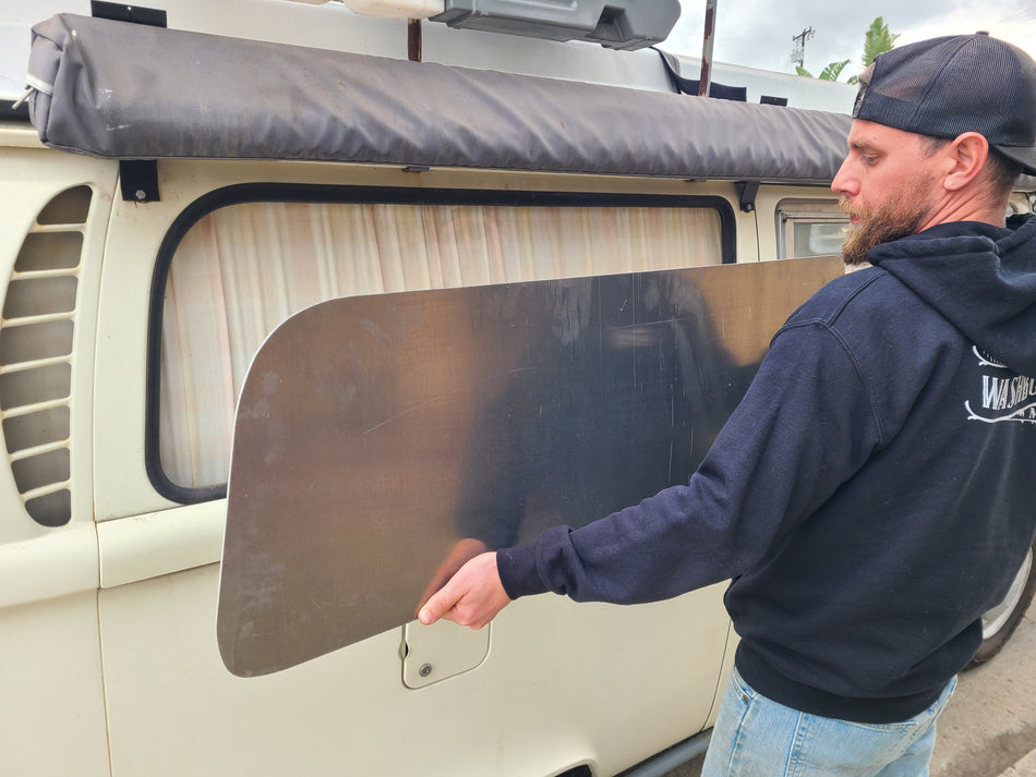 Bus: Aluminum Bay Window Rear 'n' Side Delete Panels for Bus