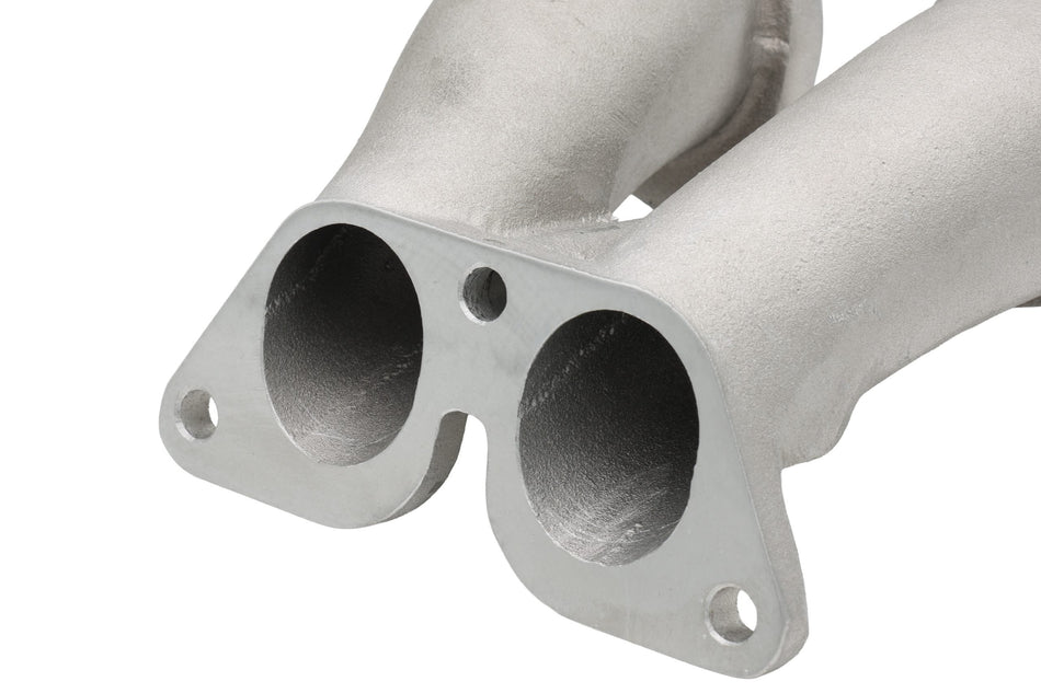 Cast aluminum Weber 40 IDF intake manifold runner for Porsche 356 and 912, alternate view, B1-0101-6