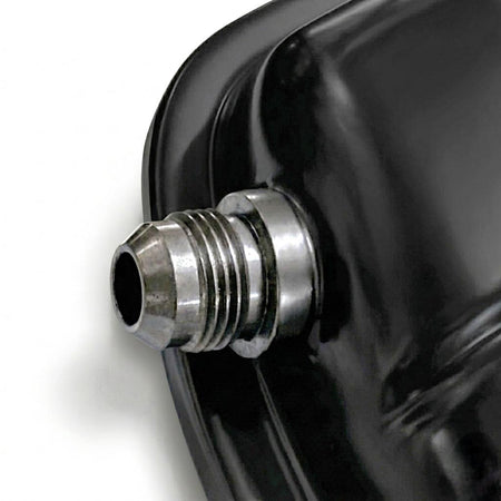 Underside view of restored German VW Type 1 valve covers showing original stamping and finish