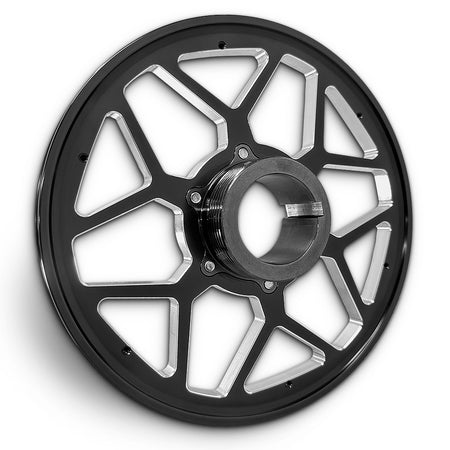 CMI 6.75 inch 12-spoke billet crank pulley with engraved timing marks