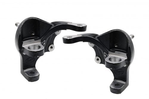 EMPI Forged 2.5 inch Drop Spindle Set — installed detail (22-2508-0)