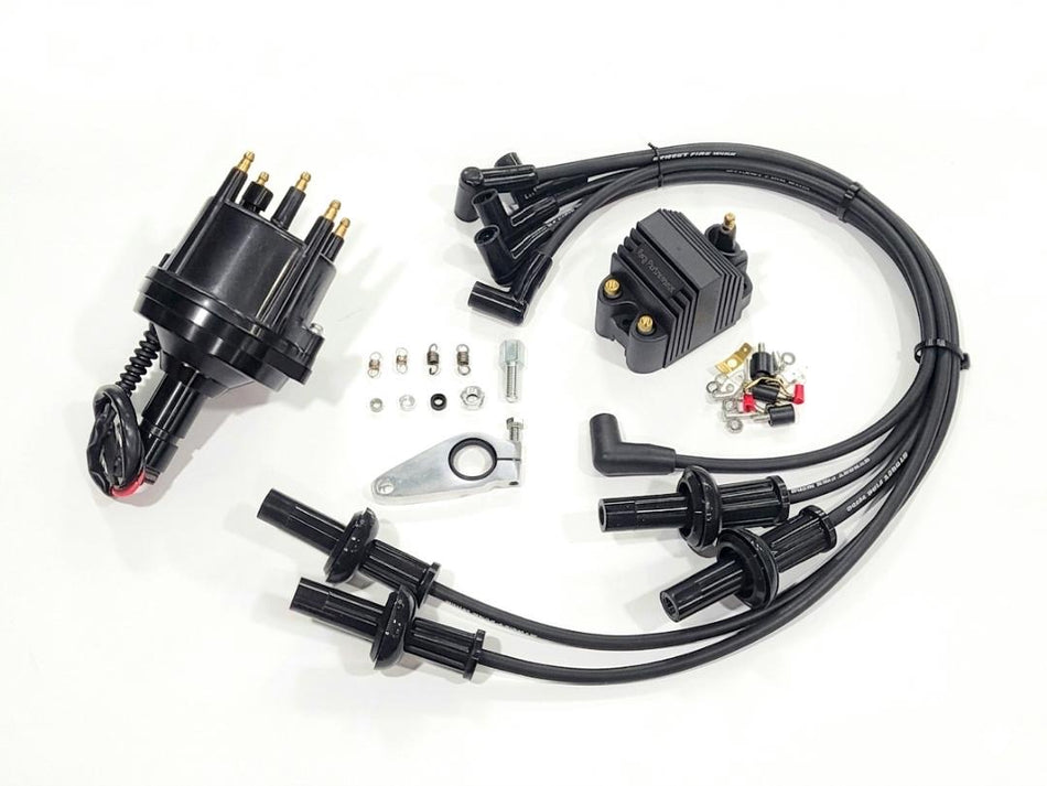 King Performance Billet VW Distributor Kit with 8.8mm Wires & High-Output Coil