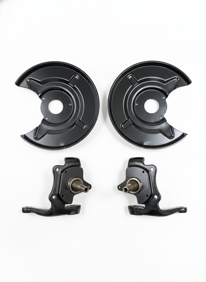 Genuine VW Transporter Disc Brake Spindles & Backing Plates (1971) for Bus (1971)