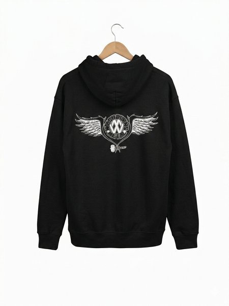 Washburn’s Metal Winged Hoodie