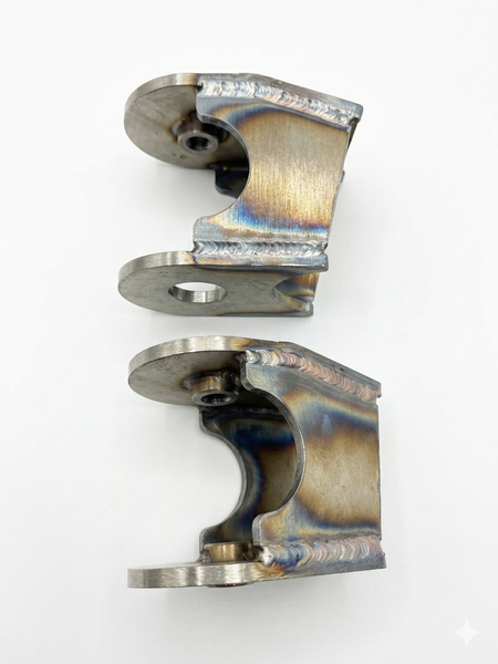 TIG-Welded IRS Control Arm Brackets (Pair), Swing-to-IRS Weld-In Pockets - VW Type 1 & Dune Buggy, alternate view