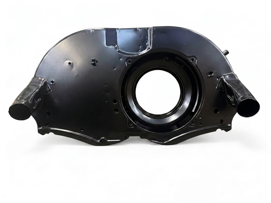 Refurbished Genuine German Doghouse Fan Shroud, VW Type 1, Cardinal Powder Coat