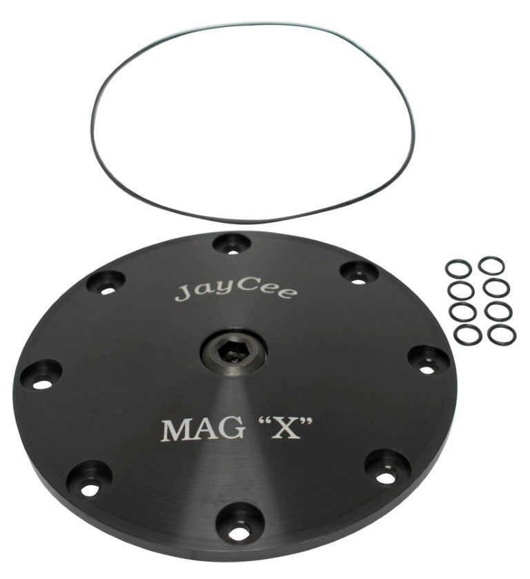 JayCee 8-Bolt Mag X-Plate, Black