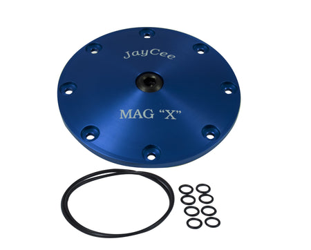 JayCee 8-Bolt Mag X-Plate, Blue