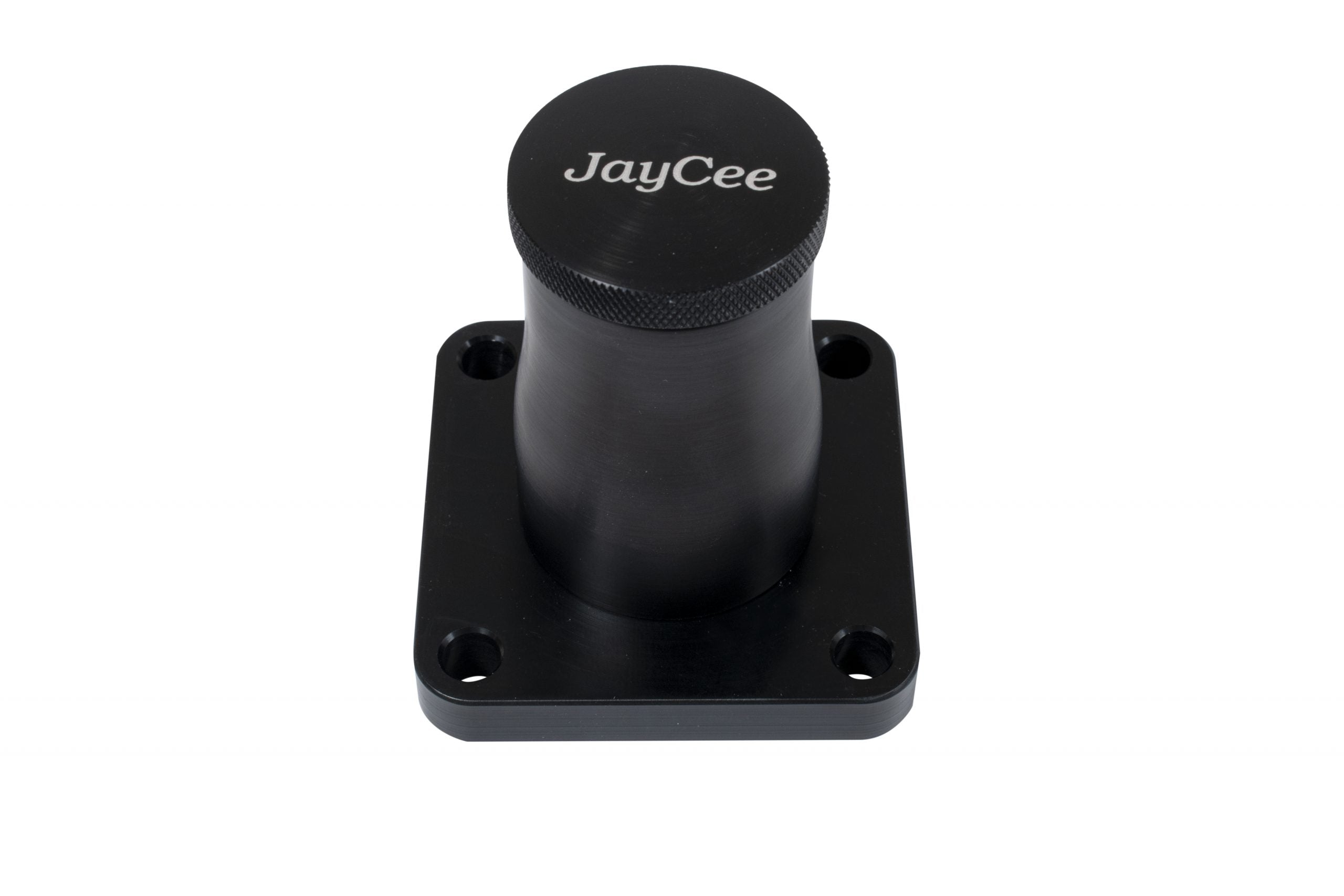 JayCee Billet Breather Stand, Black - Part #JC-2122-0 - CNC machined 6061-T6 aluminum, black anodized, for VW Type 1 air-cooled engines