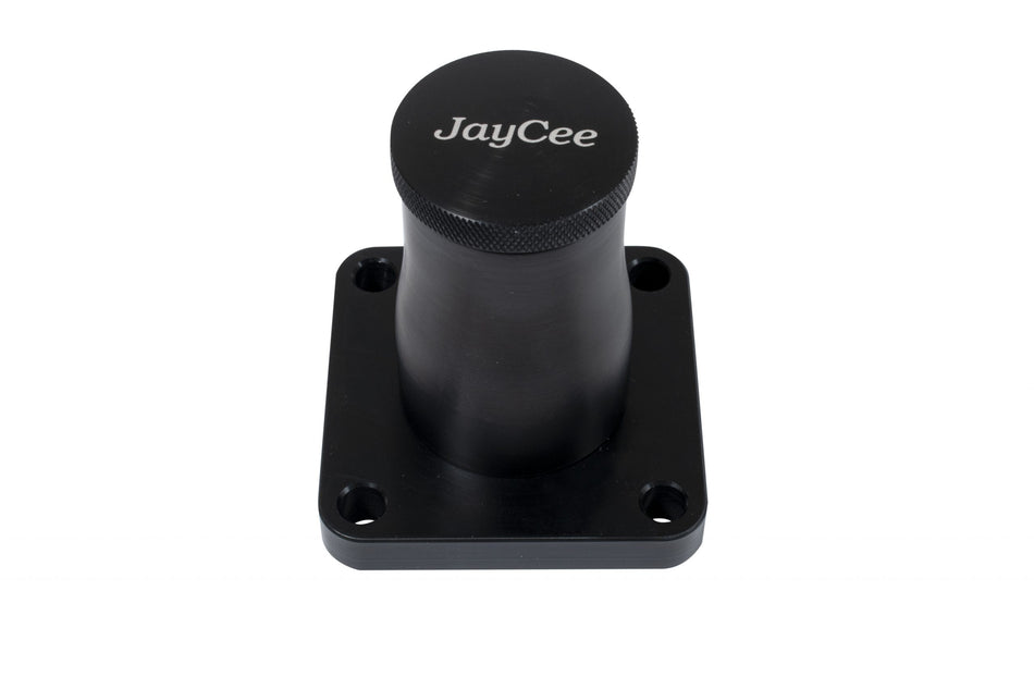 JayCee Billet Breather Stand, Black - Part #JC-2122-0 - CNC machined 6061-T6 aluminum, black anodized, for VW Type 1 air-cooled engines
