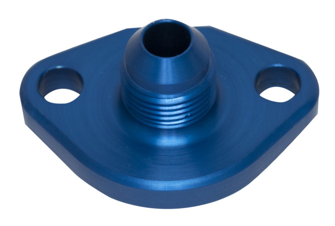 JayCee AN8 Fuel Pump Block Off, Blue
