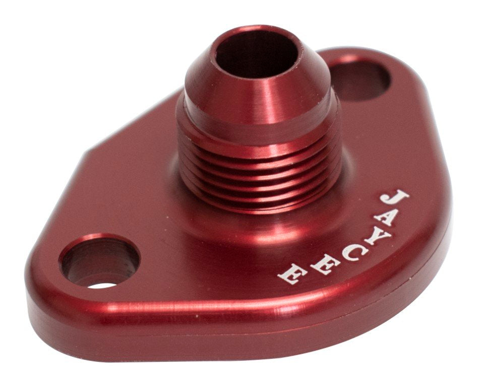 JayCee AN10 Fuel Pump Block Off, Red