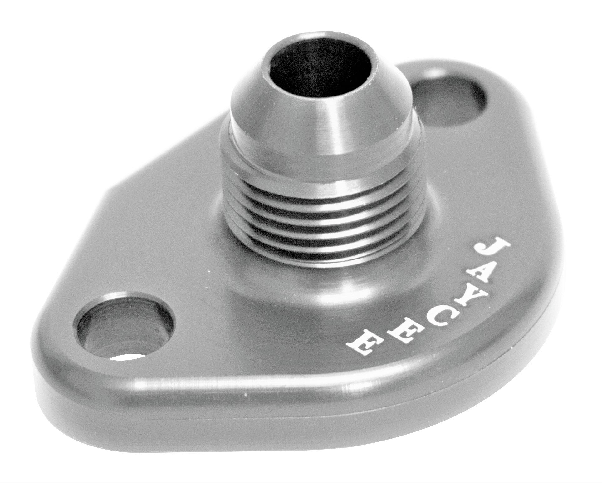 JayCee AN10 Fuel Pump Block Off, Silver