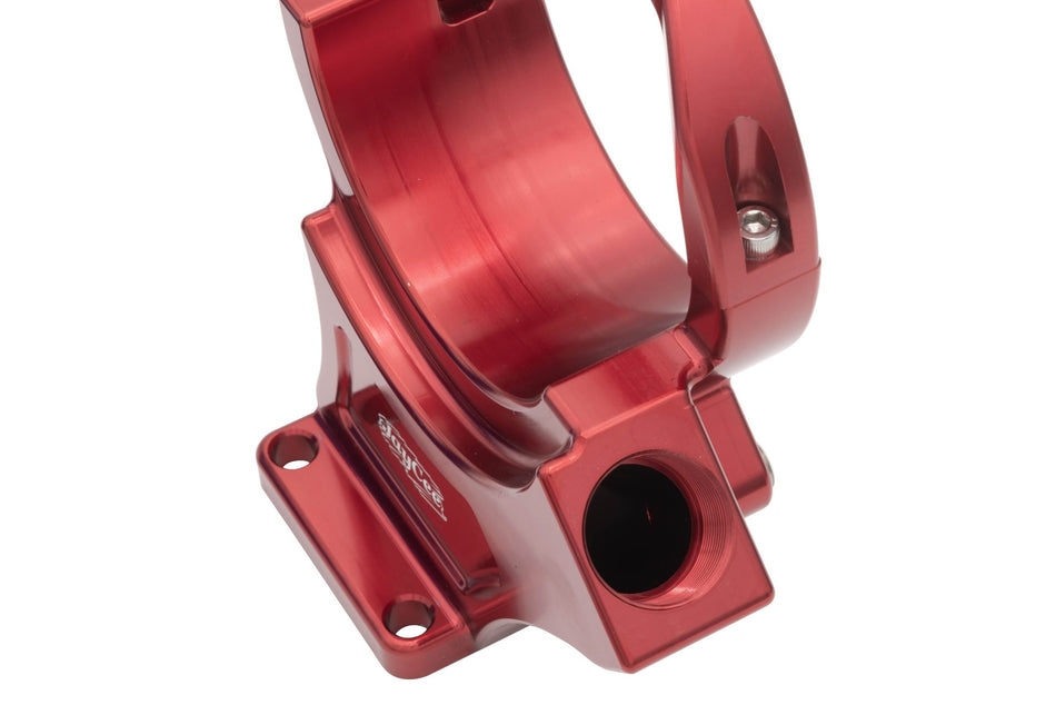 JayCee Anodized Red Billet Alternator Stand JC-4515-0 - Detail View