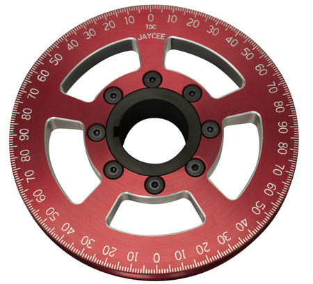JayCee Billet 6" Street Pulley, Red