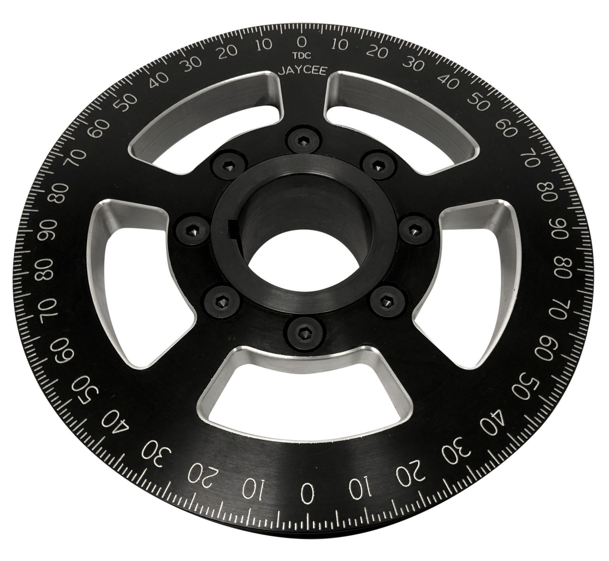 JayCee Billet 6" Street Pulley, Black