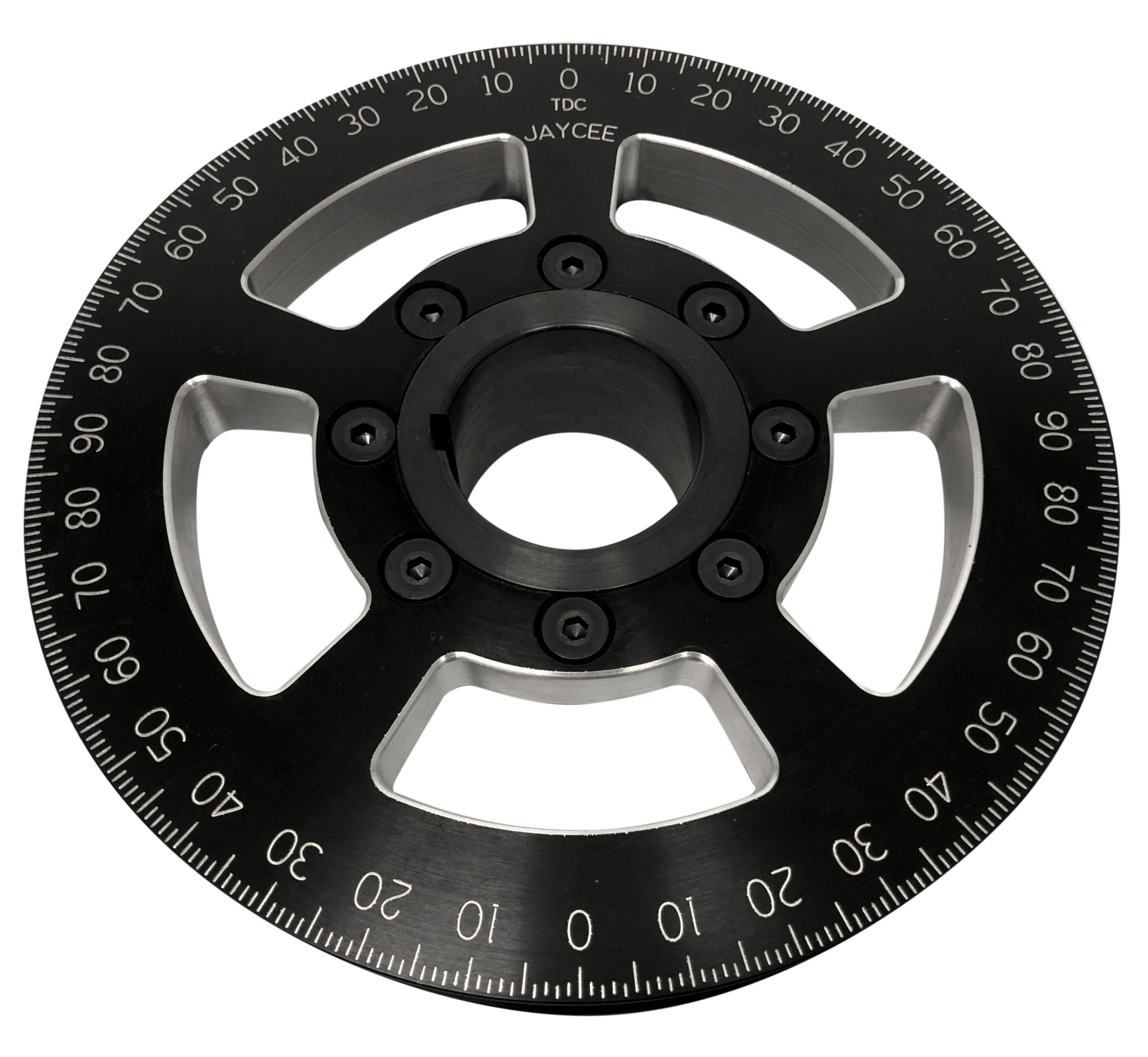 JayCee Billet 6" Street Pulley, Black