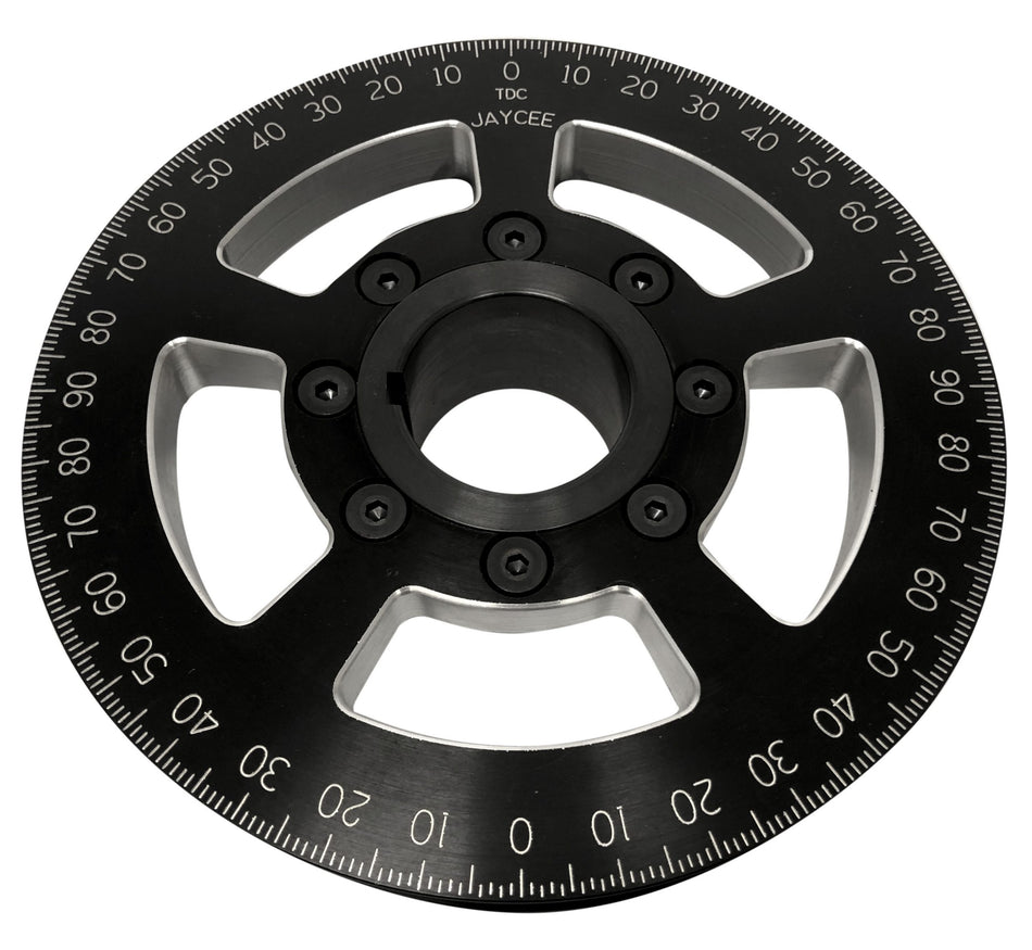 JayCee Billet 6" Street Pulley, Black