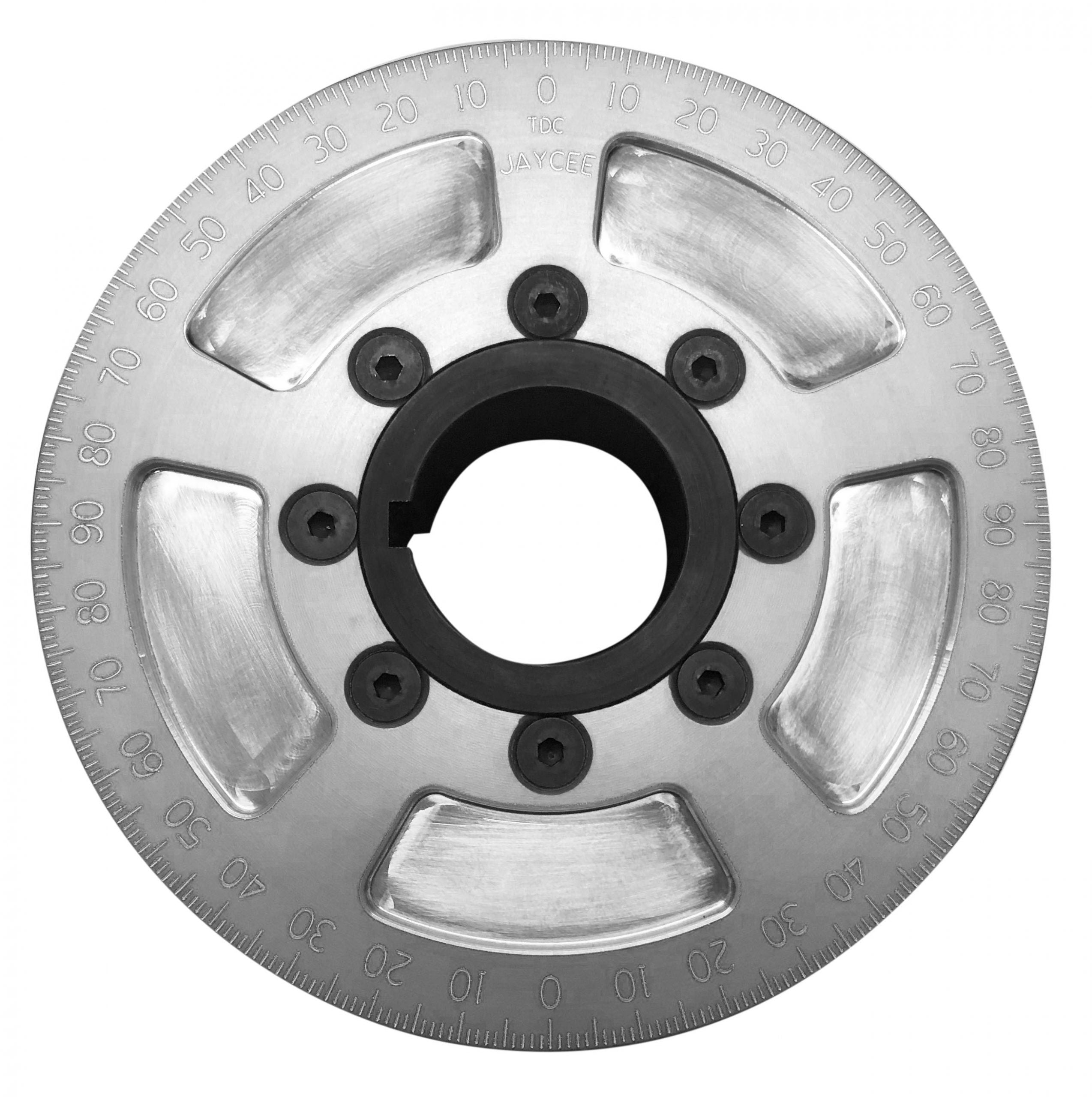 JayCee Billet 5-1/4" Street Pulley, Silver