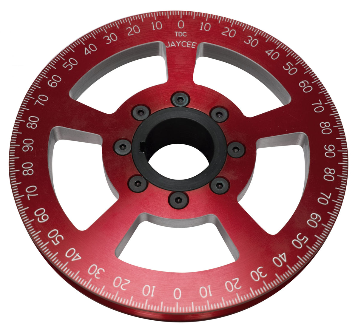 JayCee 5.25" Drag Pulley, Red