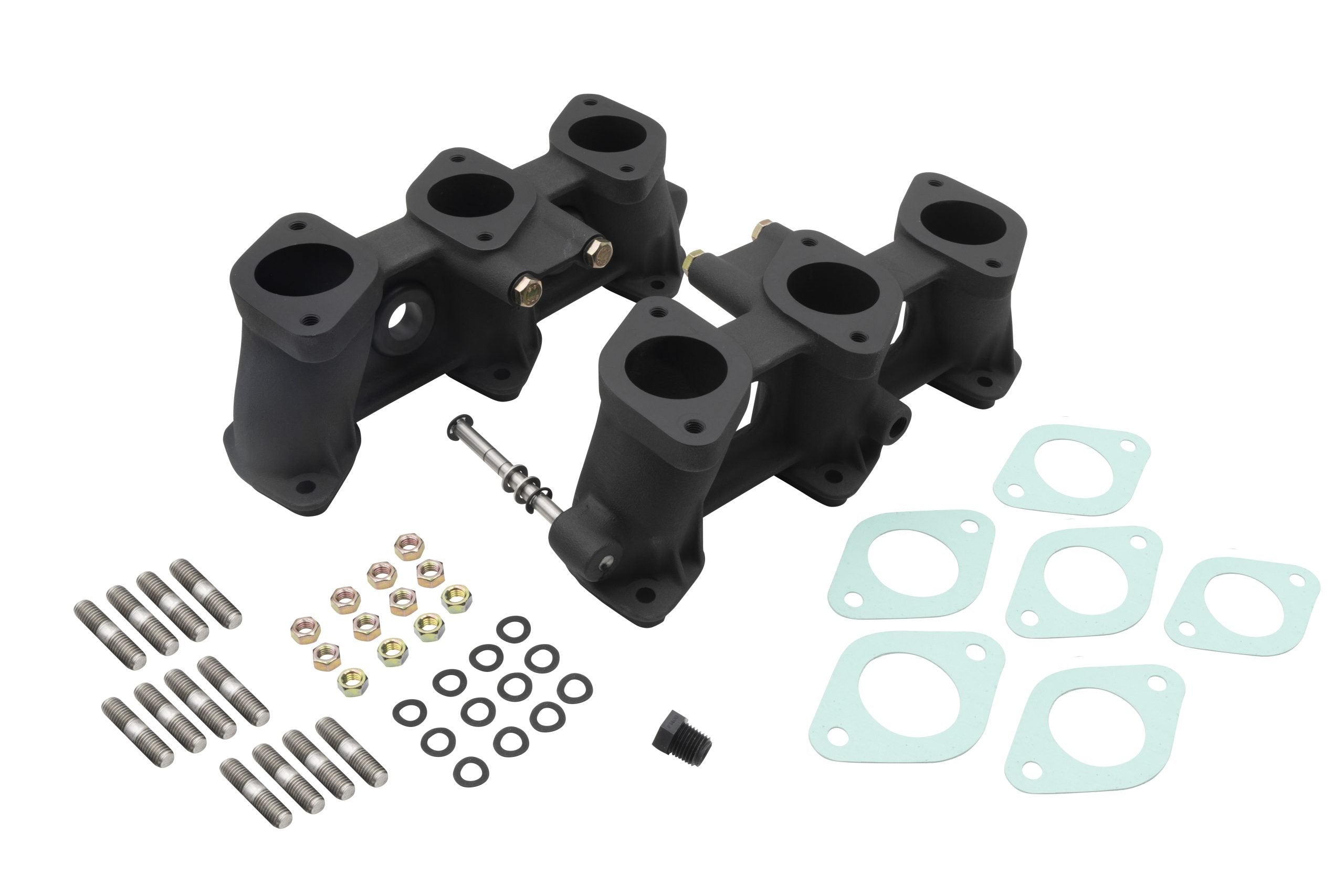 PMO Intake Manifold Set, Carbureted or MFI 46x42mm, Tall Version (100mm), Rennsport "R" Finish for Porsche 911 (PM-O975-0)
