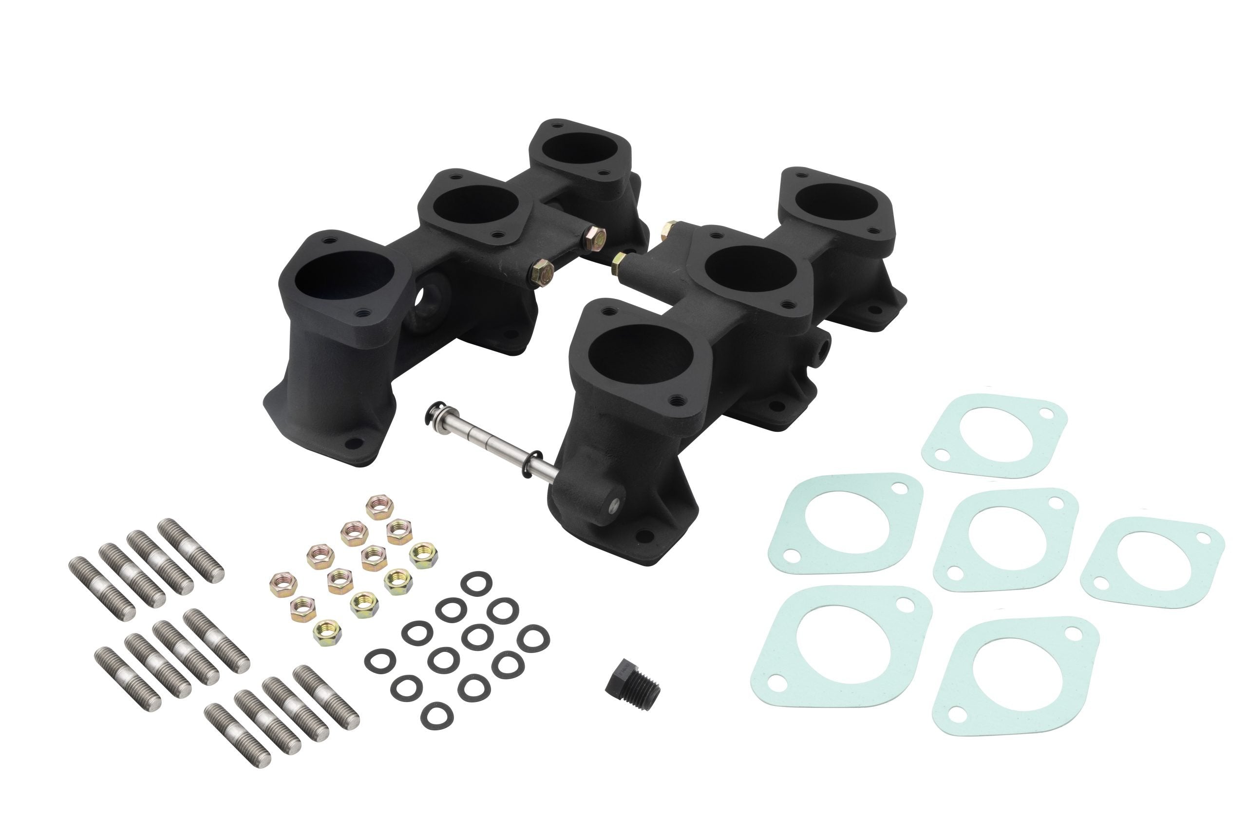 PMO Intake Manifold Set, Motronic Injection 46x41mm, Standard Height (82mm), Rennsport "R" Finish for Porsche 911 (PM-O984-0)