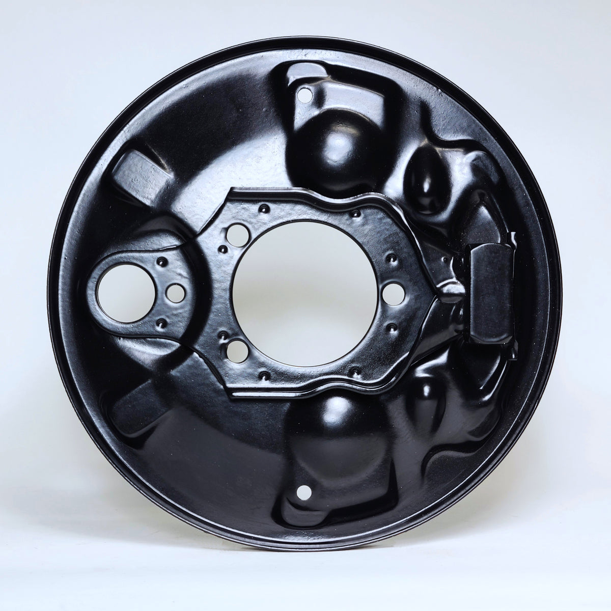 VW Front Left Brake Backing Plate – Semi-Gloss Powder Coated OEM