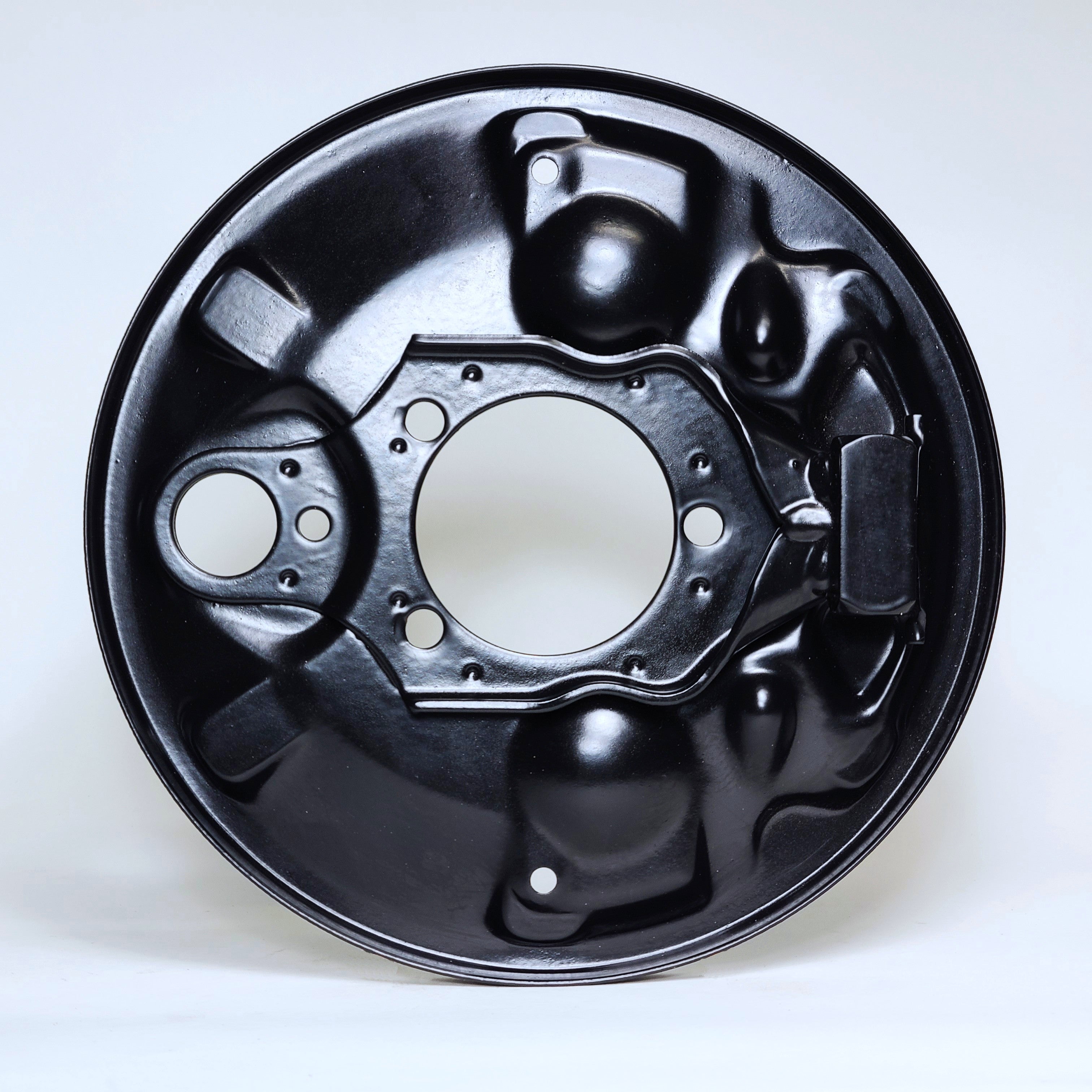 VW Front Left Brake Backing Plate – Semi-Gloss Powder Coated OEM