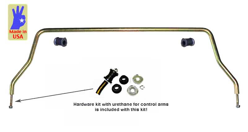 Top Line Front Sway Bar 7/8 inch for Lowered Super Beetle 71-73 87-0308CD