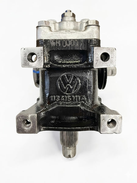 Rebuilt VW Super Beetle Steering Box, Genuine German OEM Worm & Roller - Type 1 1971-1979, alternate view