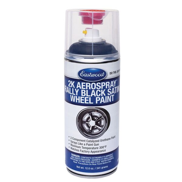 Eastwood 33910Z 2K AeroSpray Wheel Paint Satin Black