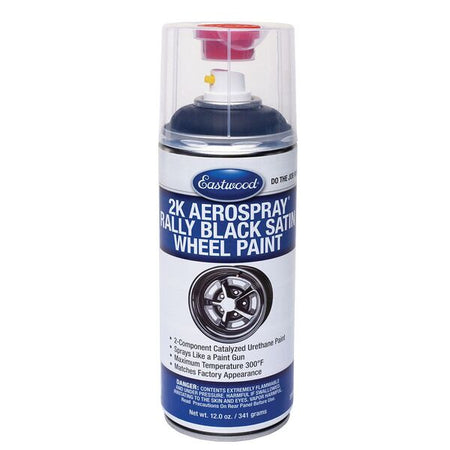 Eastwood 33910Z 2K AeroSpray Wheel Paint Satin Black