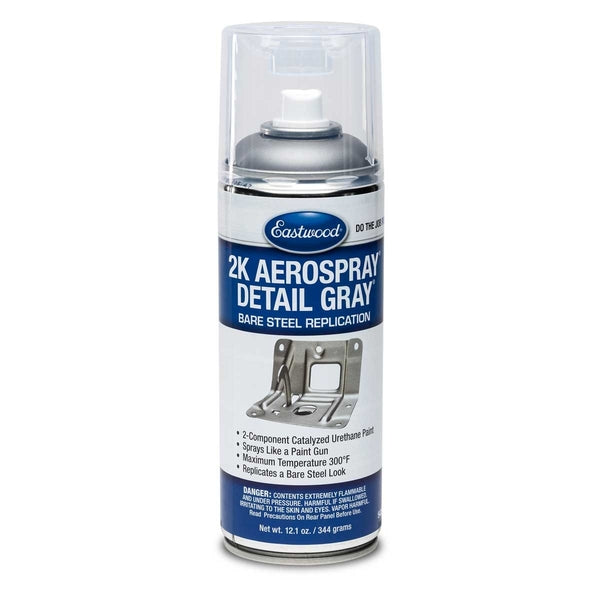 Eastwood 54293Z Detail Gray 2K AeroSpray bare steel look finish