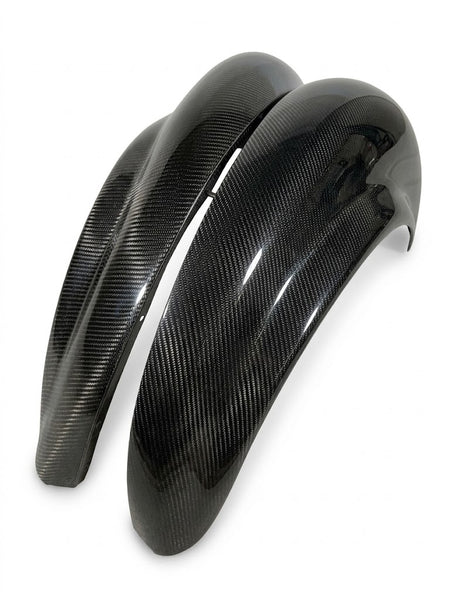 Carbon fiber VW Super Beetle rear fenders with molded taillight openings (#RFENDER-CF)