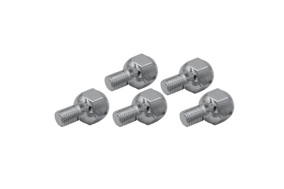 EMPI 00-9564-0 chrome ball-seat lug bolts, M12, 22mm head, air-cooled VW