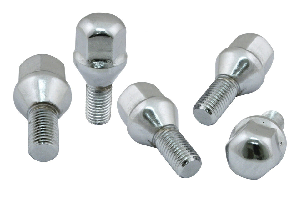 EMPI 00-9711-0 chrome 60-degree taper seat lug bolts, 12mm, for EMPI and aftermarket wheels