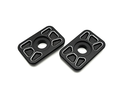 F2 Performance Supply billet body-to-beam mount washers, CNC 6061 set of 2, VW Beetle 1967 and older