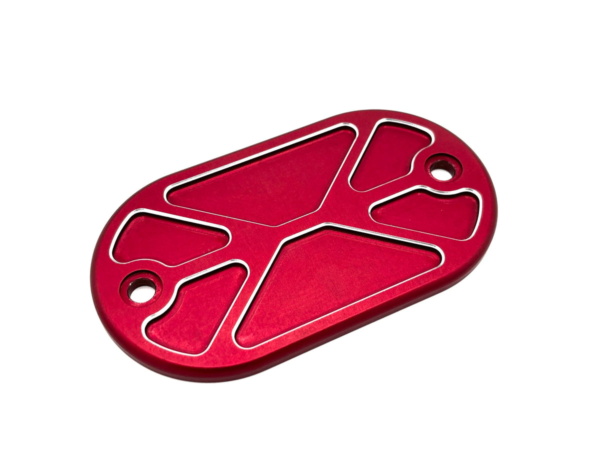 CNC 6061 anodized billet shift rod cover, late ball-joint VW Beetle 1966–1967, F2 Performance Supply