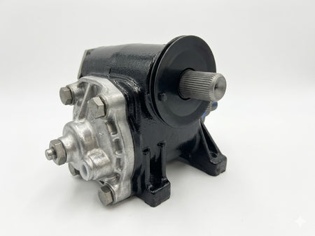 Rebuilt VW Super Beetle Steering Box, Genuine German OEM Worm & Roller - Type 1 1971-1979, detail view