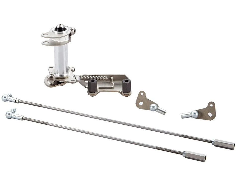 Vintage Speed 155-001-02IDF quick-release throttle linkage for Weber IDF and Dellorto DRLA, VW Type 1 stock fan housing