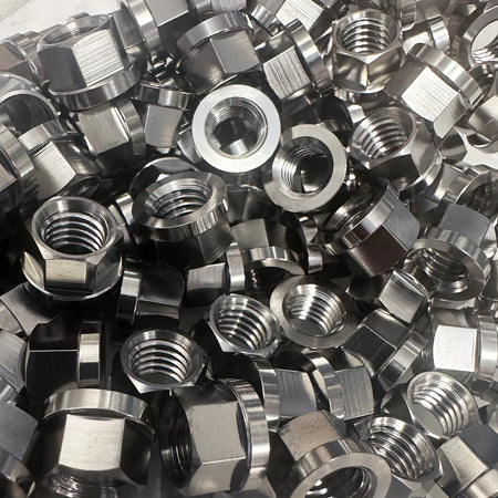 King Performance titanium 6-point nuts M8 x 1.25, 10mm hex