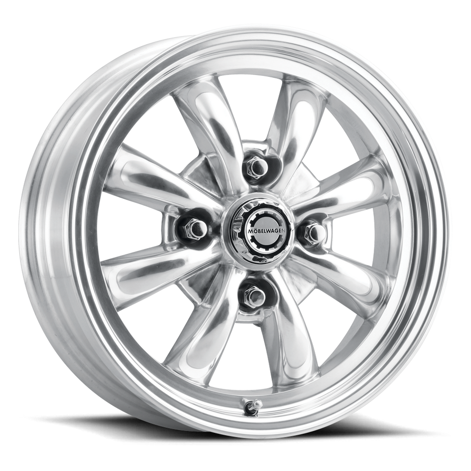 Mobelwagen 731 Blitz 8-spoke wheel, polished, 15x5.5 +20mm, 4x130 (MW-731P-55530-20)