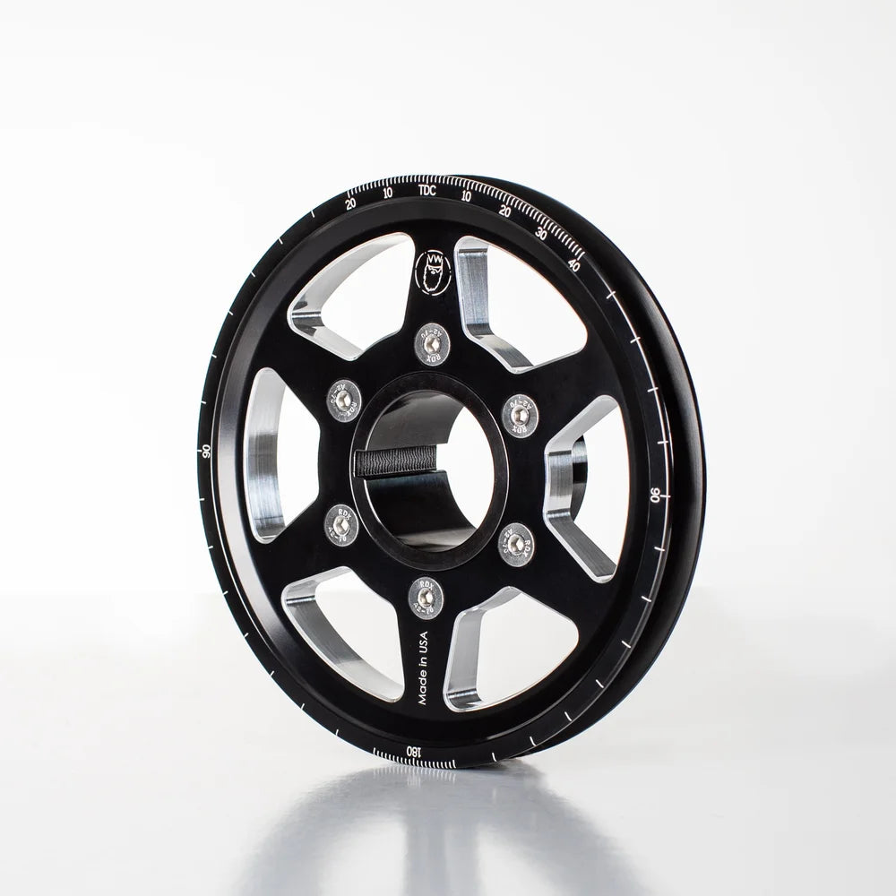 King Performance 5.25" Billet Pulley System, Top & Bottom Pulley Complete Kit