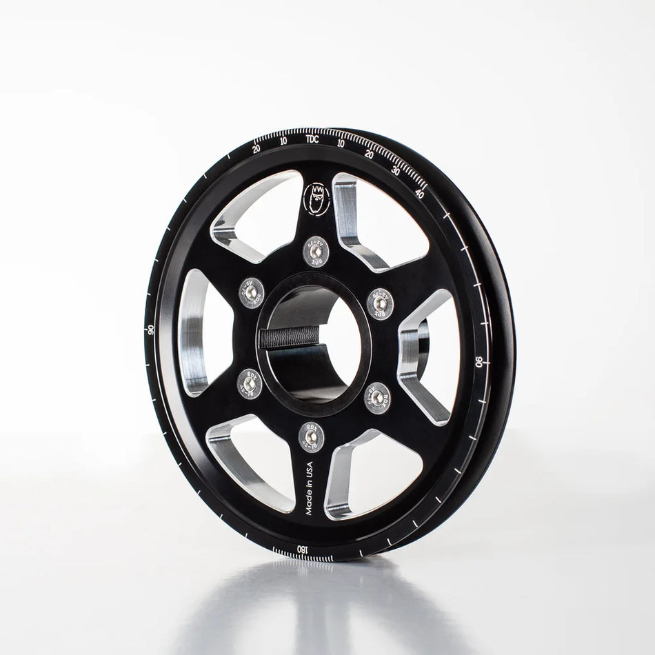 King Performance 5.25" Billet Pulley System, Top & Bottom Pulley Complete Kit