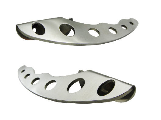 Vintage Speed custom door puller in polished stainless steel for air-cooled VW, part 155-691-11888