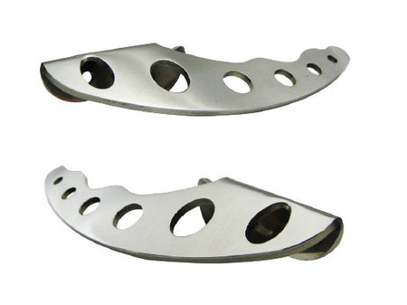 Vintage Speed custom door puller in polished stainless steel for air-cooled VW, part 155-691-11888