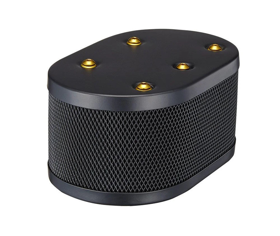 Vintage Speed black powder coated 304 stainless air filter housing with SPR-1 element for Weber IDF and Dellorto carburetors
