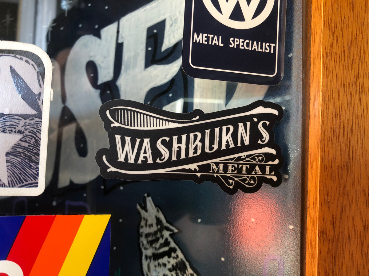 Washburn's Metal Retro Die Cut — alternate angle