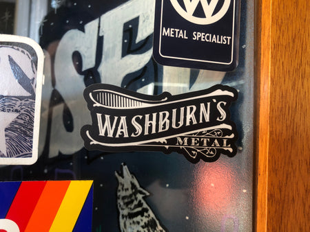 Washburn's Metal Retro Die Cut — alternate angle
