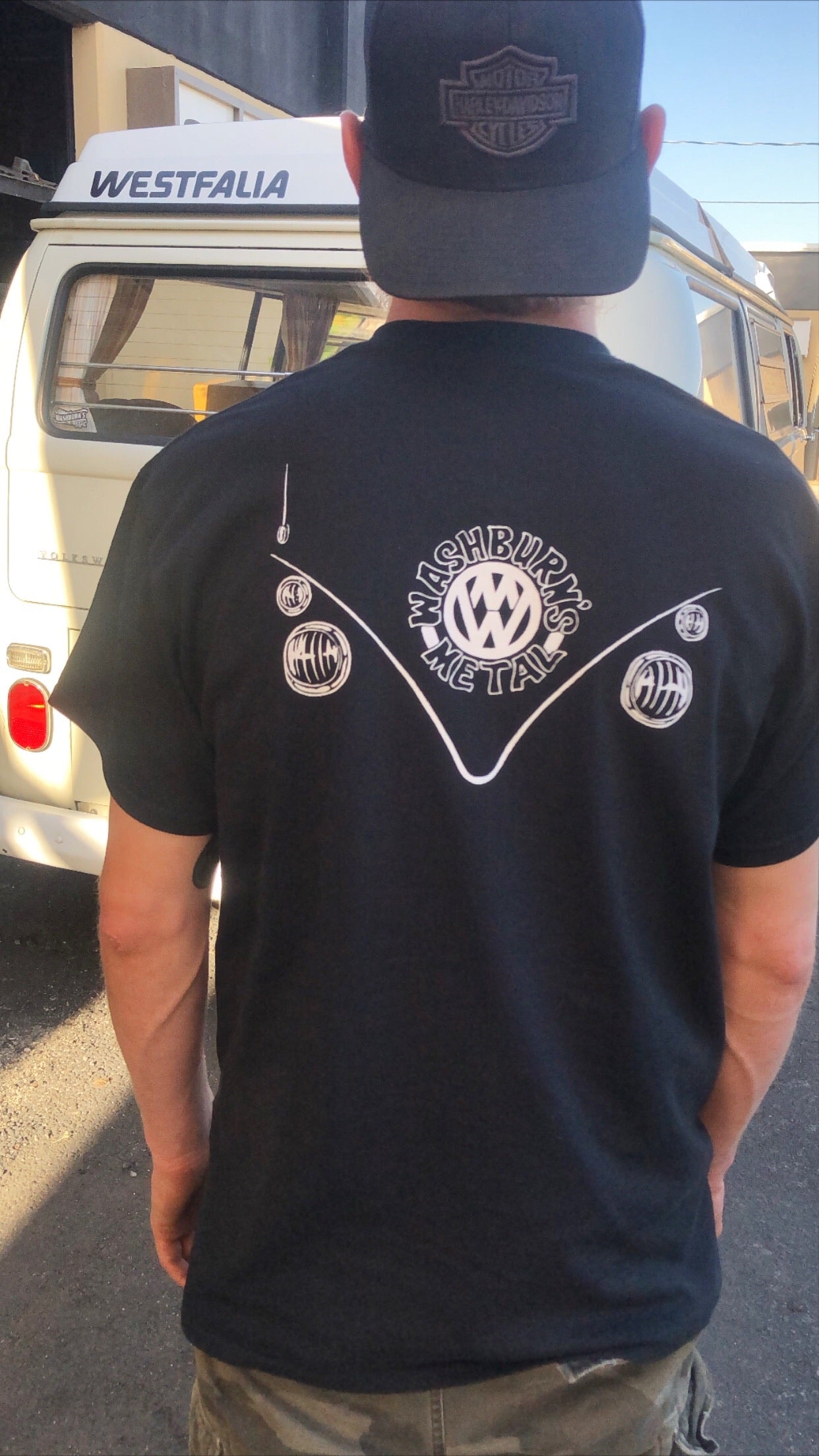 Washburn's Metal Skeleton Pocket Short Sleeve Shirts — detail view